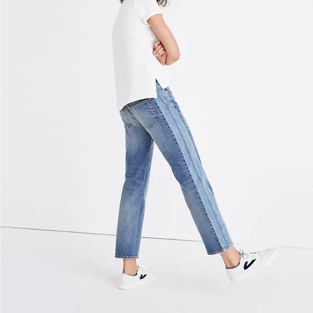 Madewell Cruiser Straight Two-Tone Jeans Sz 27 - Picture 3 of 12
